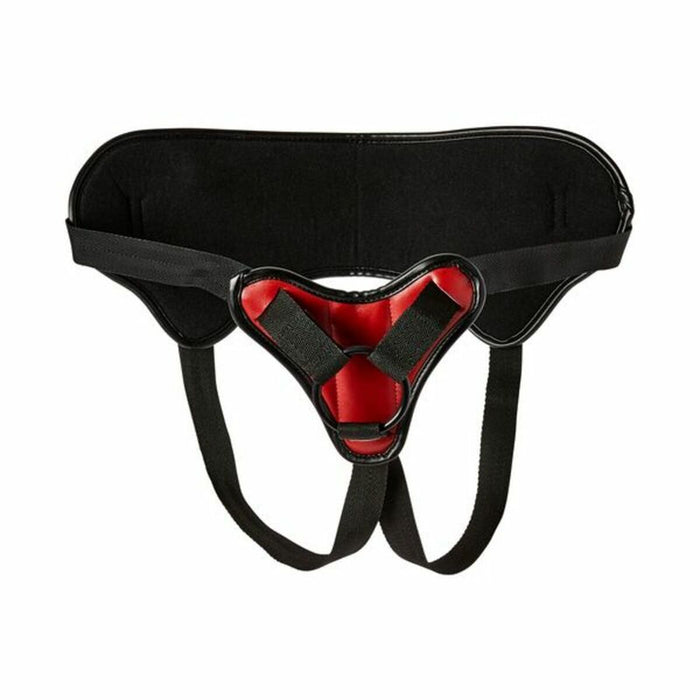 New Comers Strap Sportsheets Black/Red 100 % Polyurethane